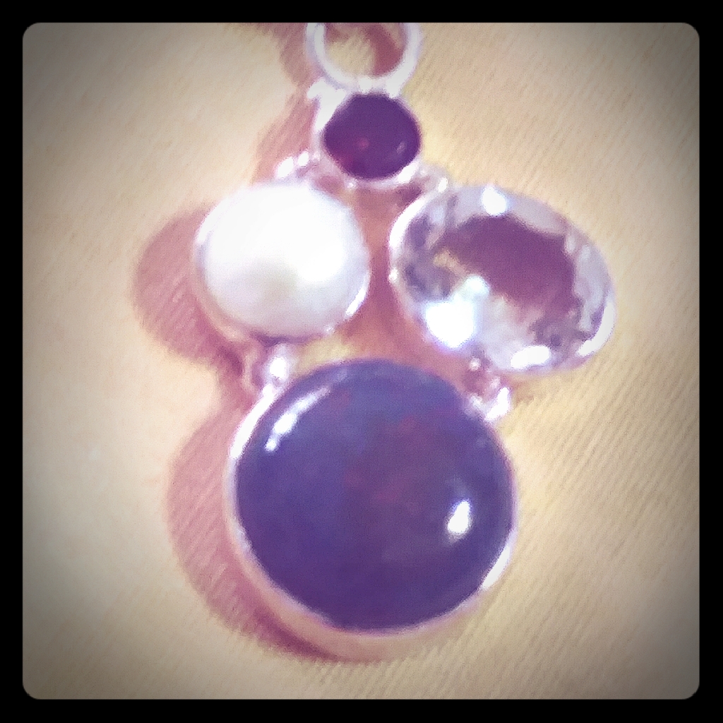 Nwt-Sale)-4/Stone Pendant/Sterling 16